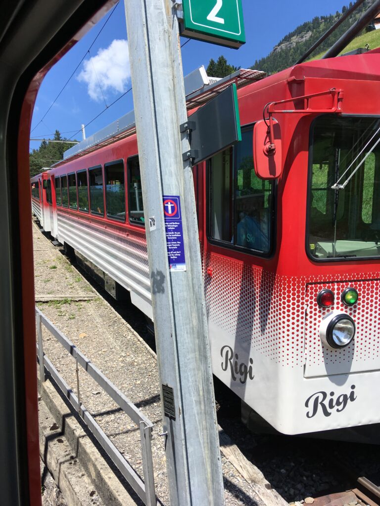 Croisement du Rigi Bahn