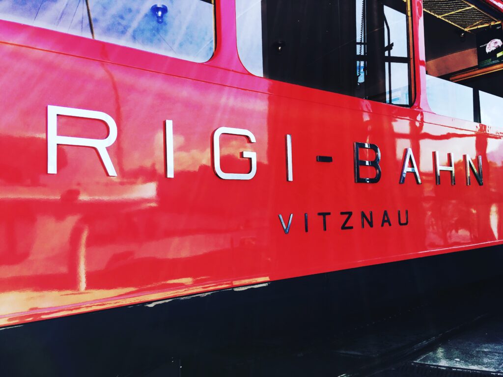 La voie du Rigi Bahn de Vitznau