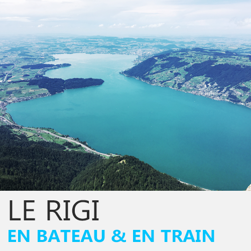 En bateau et en train au Rigi