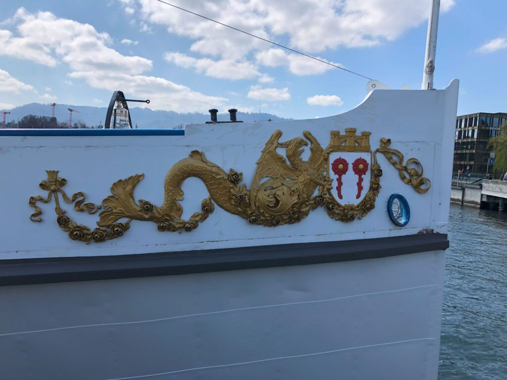 DS STADT RAPPERSWIL Détail de la proue