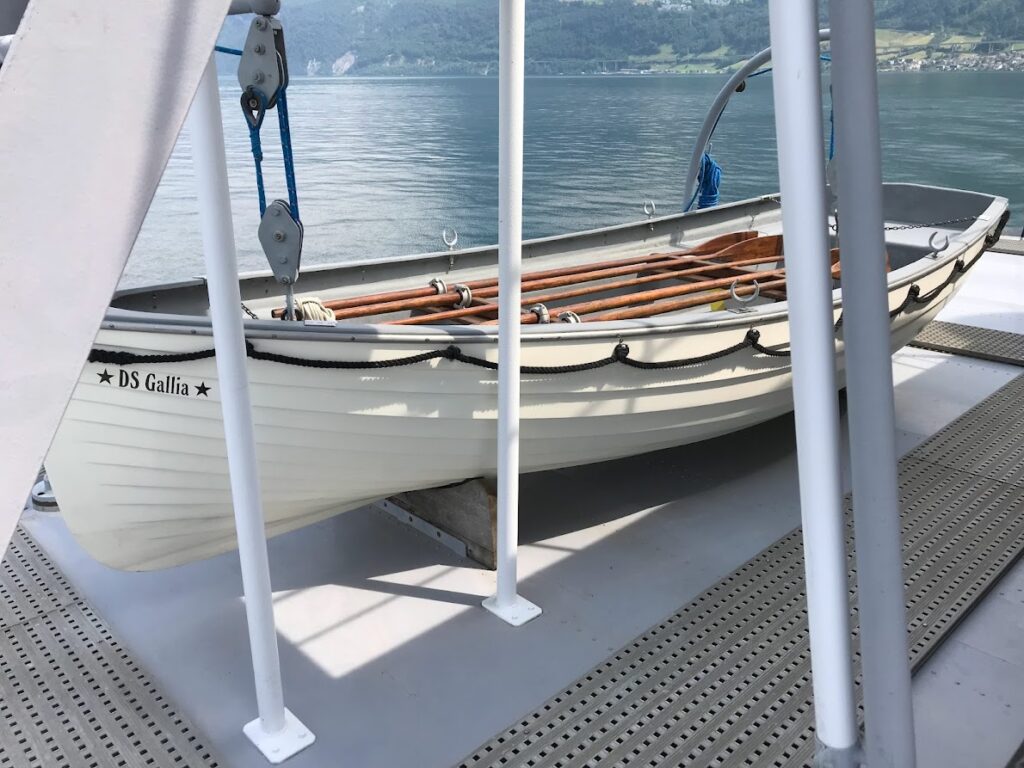 DS GALLIA Canot de sauvetage au pont supérieur