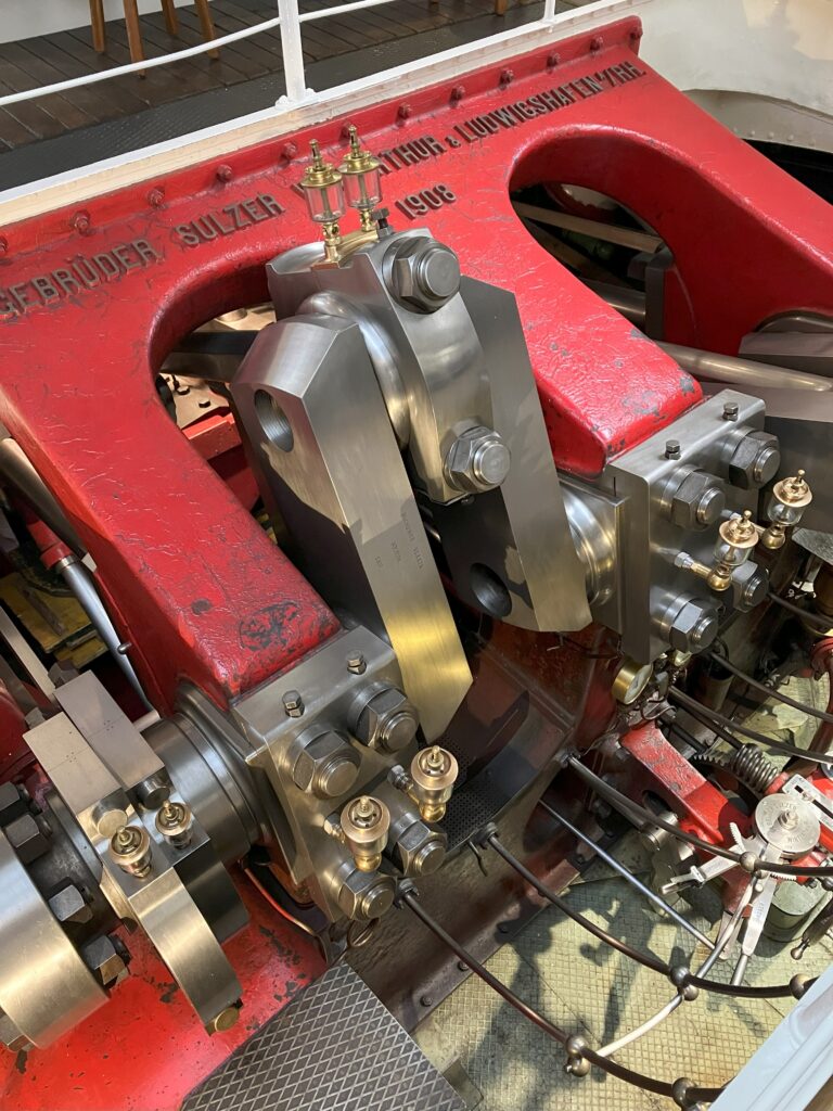La machine à vapeur conservée du Wilhelm Tell