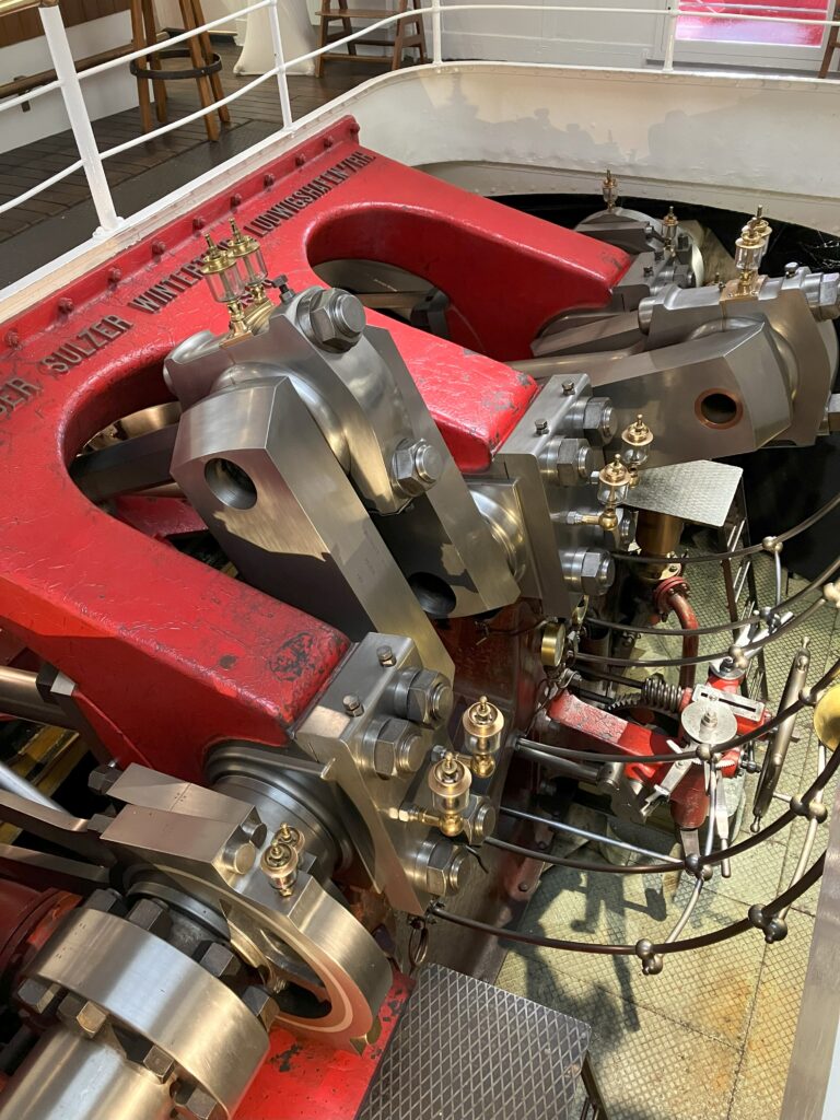 La machine à vapeur conservée du Wilhelm Tell