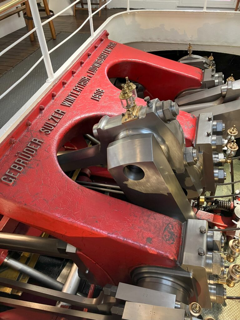La machine à vapeur conservée du Wilhelm Tell