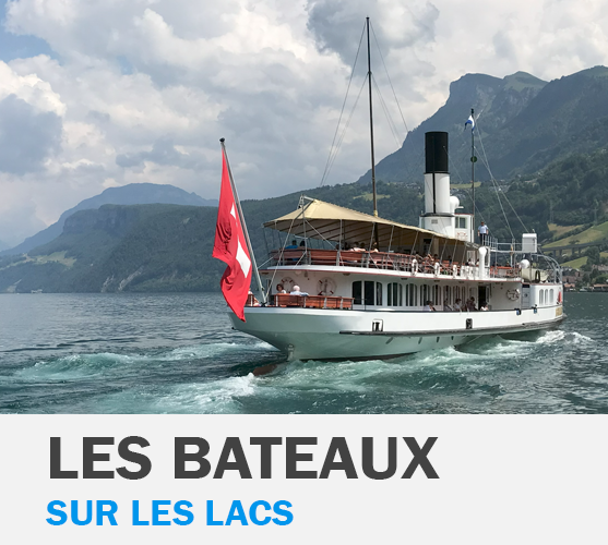 Les bateaus sur les lacs